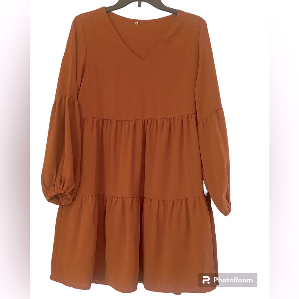 BOHO dress, 35 inches from top to hem. Size M, no brand name
